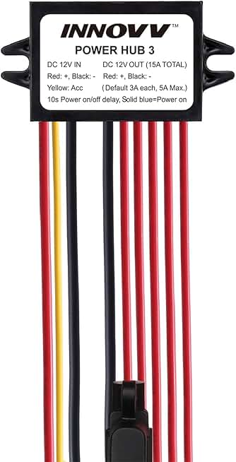 Motorcycle Power Distribution Hub for 5 Devices