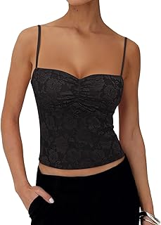 Summer lace backless tank top for women
