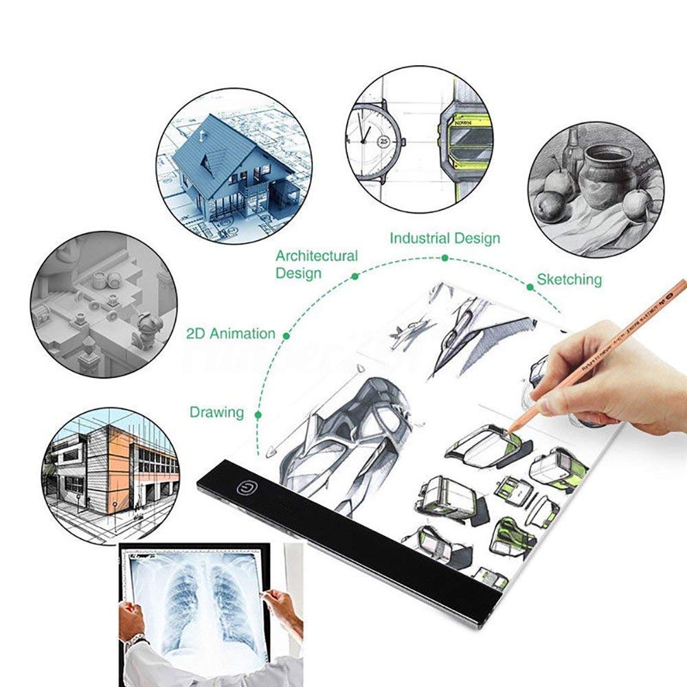 A4 Ultra-Thin Portable LED Light Box Tracer