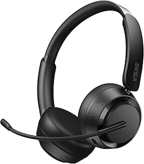 Wireless Bluetooth Headset with Mic, 25H Playtime