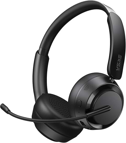 Wireless Bluetooth Headset with Mic, 25H Playtime