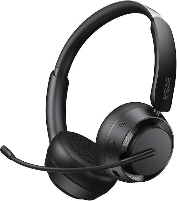 Wireless Bluetooth Headset with Mic, 25H Playtime