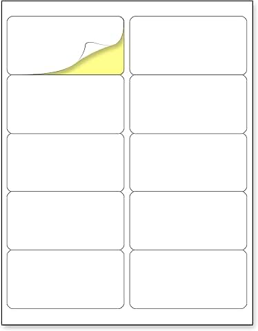 200 Sheets of 2x4 White Printable Sticker Labels
