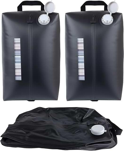 Two-Piece 2025 Travel Vacuum Bags with Built-In Pump