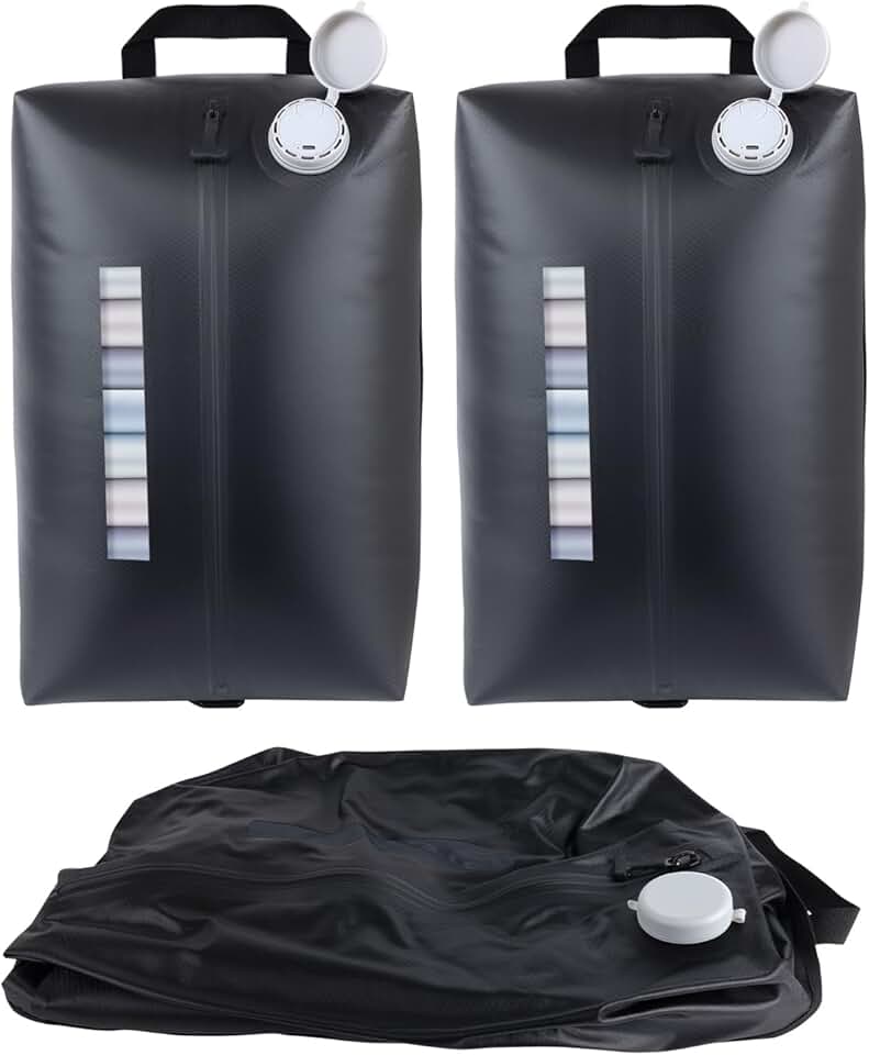 Two-Piece 2025 Travel Vacuum Bags with Built-In Pump