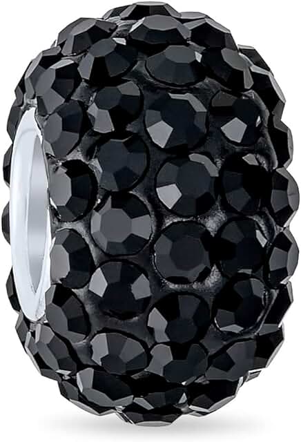 Solid Color Crystal Spacer Bead for Women and Teens