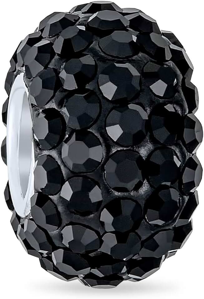 Solid Color Crystal Spacer Bead for Women and Teens