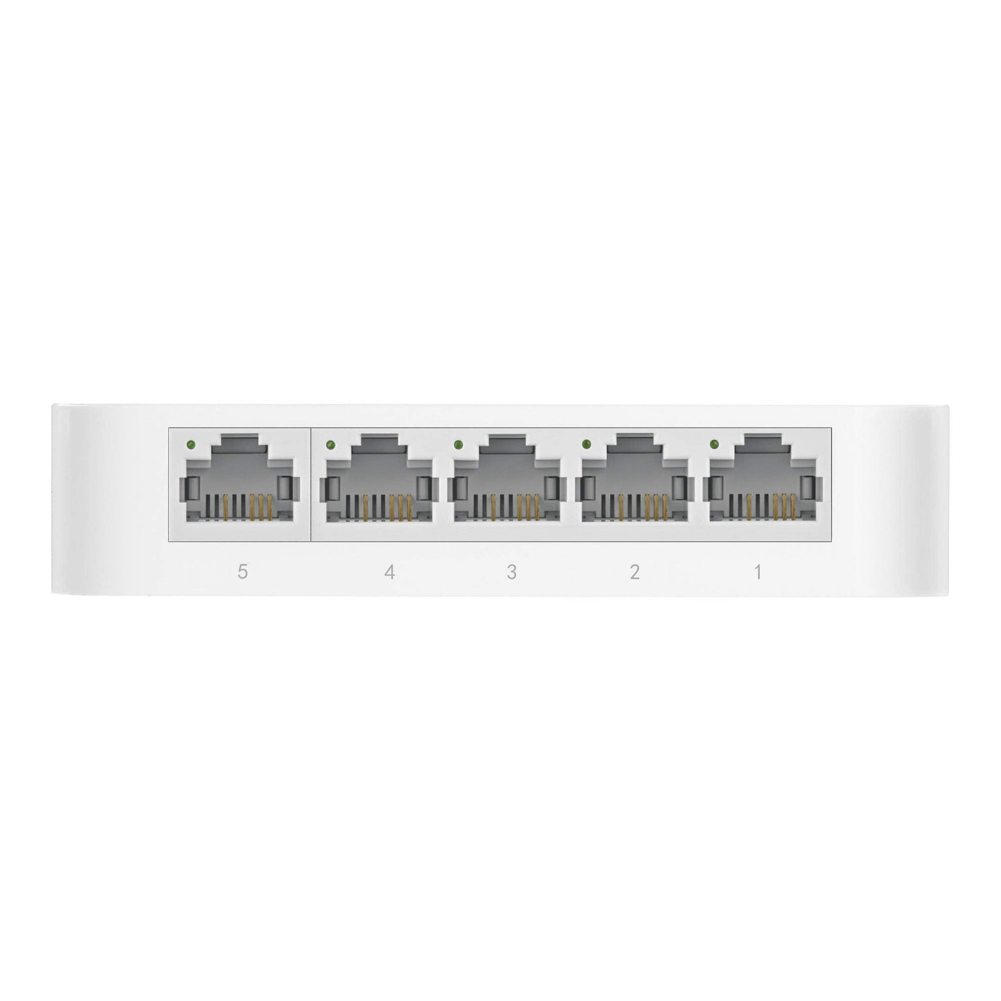5 Port 10/100 Mbps Fast Ethernet Switch | Desktop Ethernet Splitter | Ethernet Hub | Plug & Play | Fanless Quiet | Desktop Design | Green Technology | Unmanaged (TL-SF1005D),White