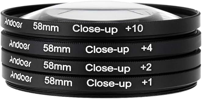 58mm Macro Close-Up Filter Set with Pouch