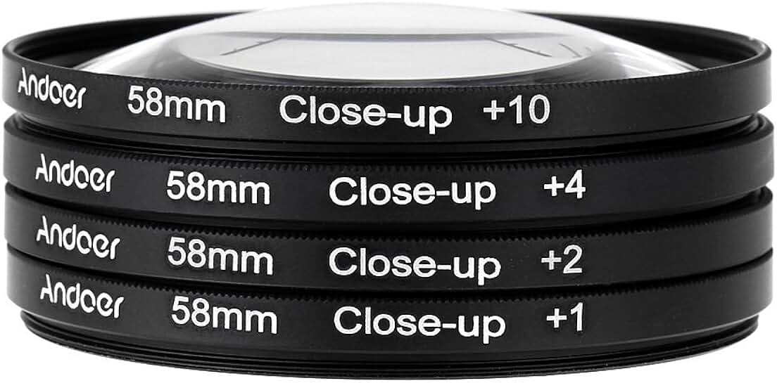 58mm Macro Close-Up Filter Set with Pouch