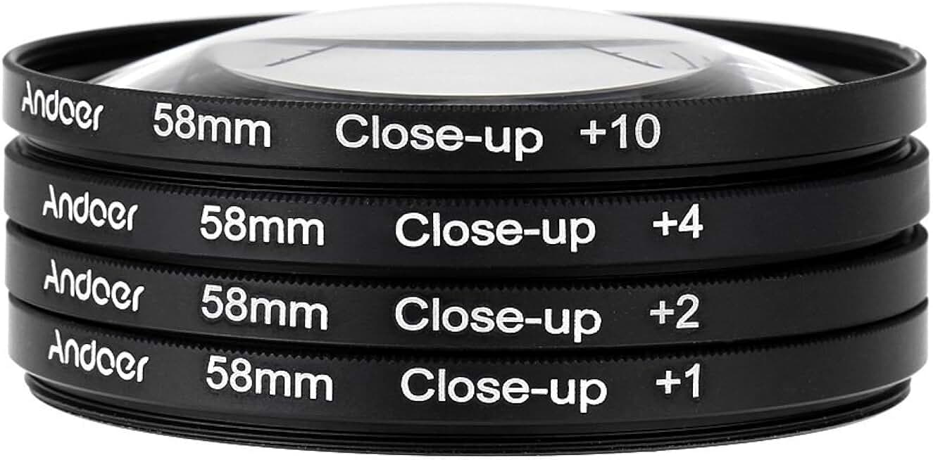58mm Macro Close-Up Filter Set with Pouch