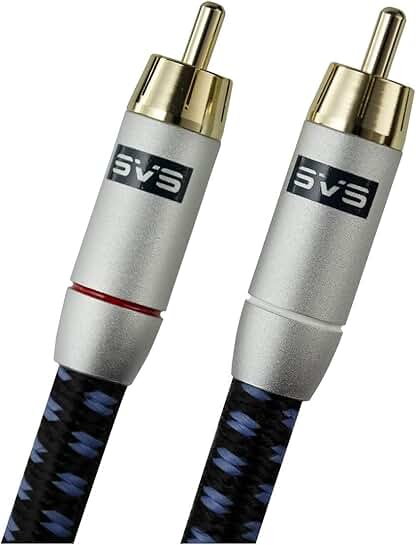 8-meter RCA audio interconnect cable