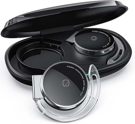 Wireless open ear headphones with microphone