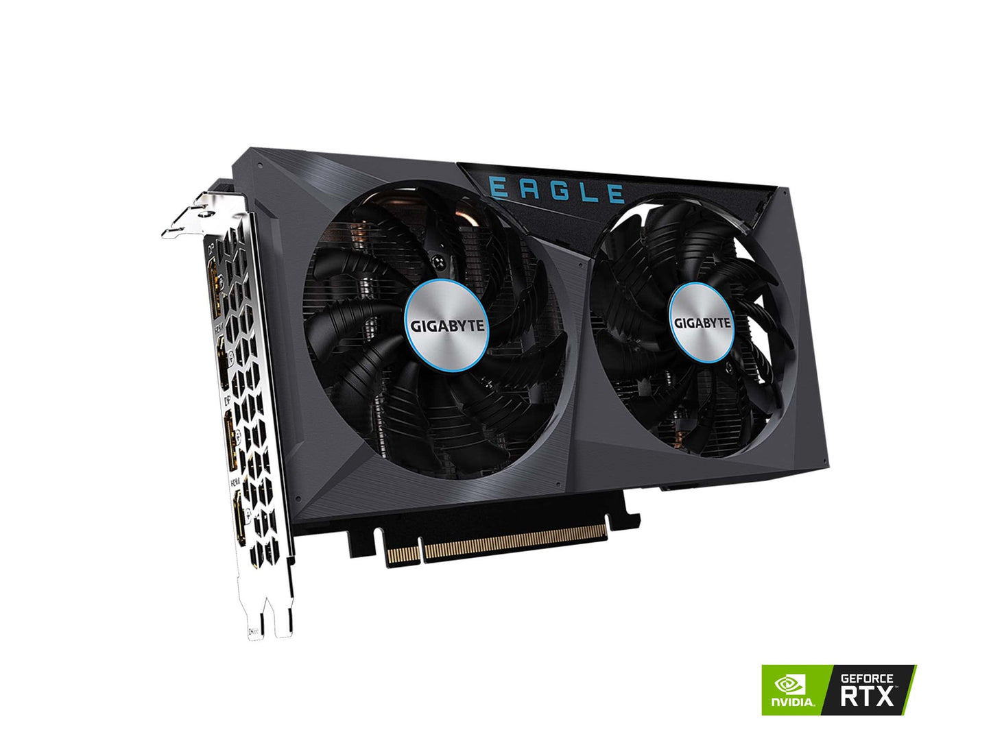 GeForce RTX 3050 Eagle OC 8G Graphics Card, 2X WINDFORCE Fans, 8GB GDDR6 128-bit GDDR6, GV-N3050EAGLE OC-8GD Video Card
