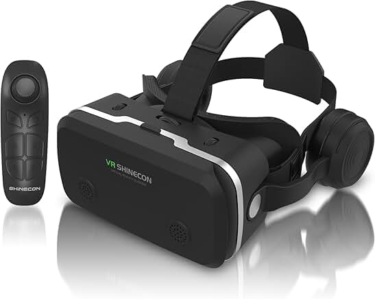 VR Headset with Remote for Phones 4.7-7 Inch