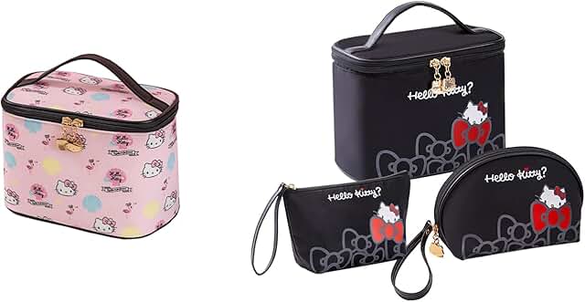 Large Waterproof Travel Makeup and Toiletry Bag Set