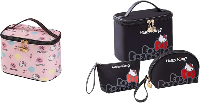 Large Waterproof Travel Makeup and Toiletry Bag Set