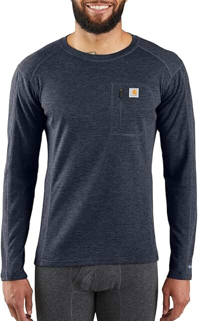 Men's Midweight Synthetic Merino Wool Base Layer Top