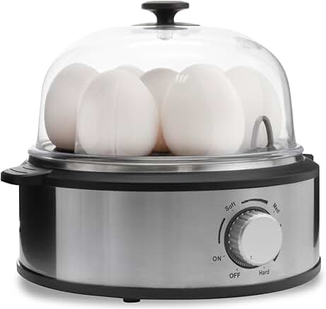 Electric Egg Cooker for Hard, Medium, Soft Boiled Eggs