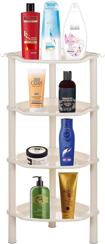 Four-Tier Corner Shower Organizer Shelf