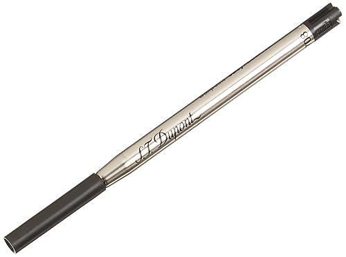 Black medium oil-based ballpoint pen refill