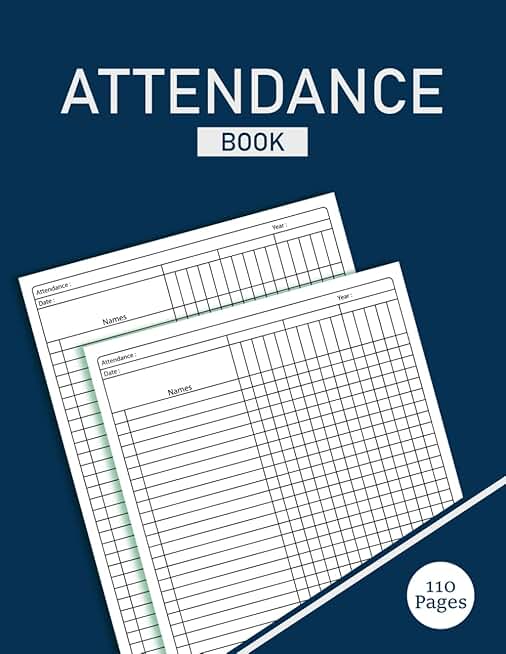 Attendance Register for Schools and Offices