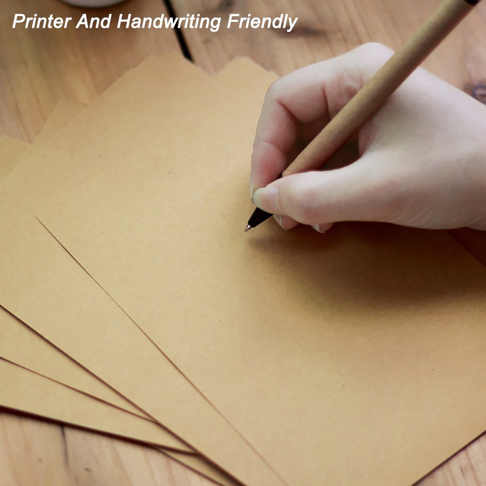 Vintage Kraft Stationery Paper, 100 Sheets, A5, 120gsm