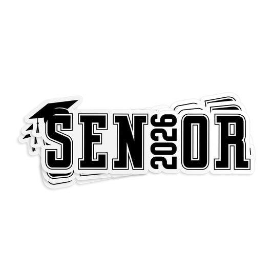 Set of 3 Senior 2026 Graduation Stickers, Waterproof Vinyl