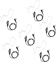 6 Pack Walkie Talkie Earpiece with Mic and Acoustic Tube