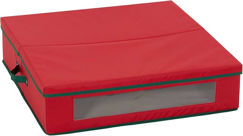 24-Inch Holiday Wreath Storage Box with Handles