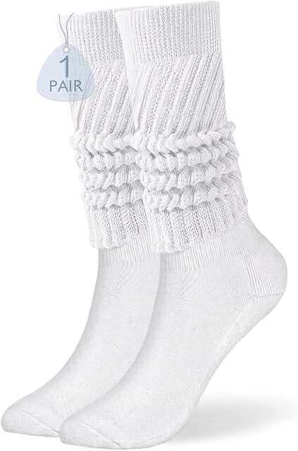 Women's Soft Long Knit Slouch Knee High Socks