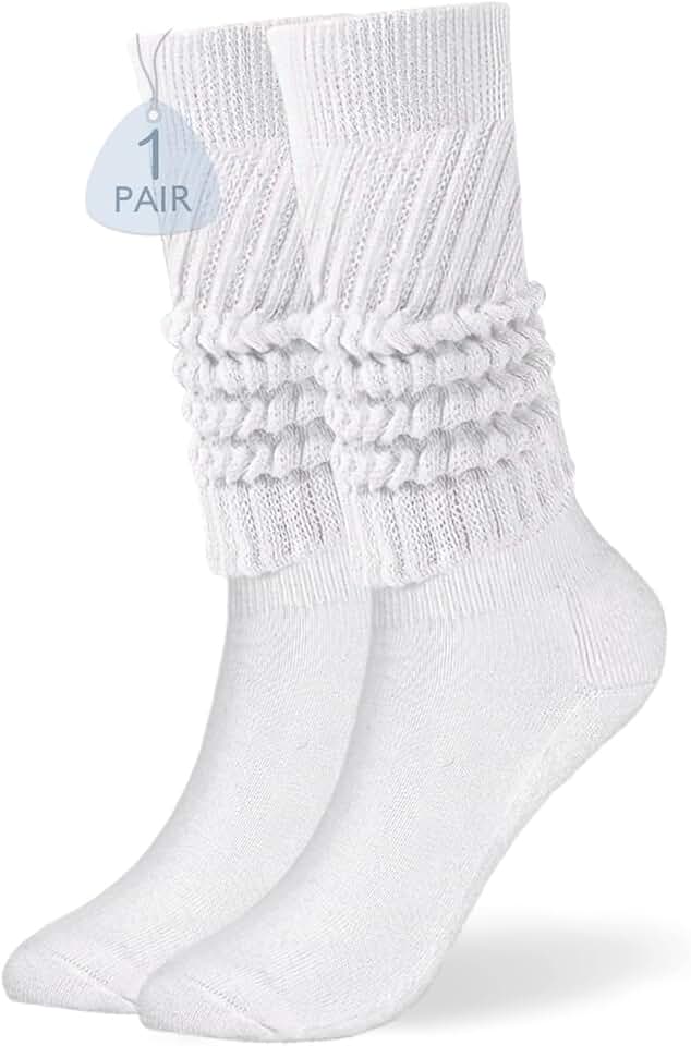 Women's Soft Long Knit Slouch Knee High Socks