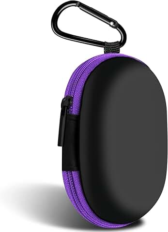 Oval Portable Earbud and Accessory Storage Case