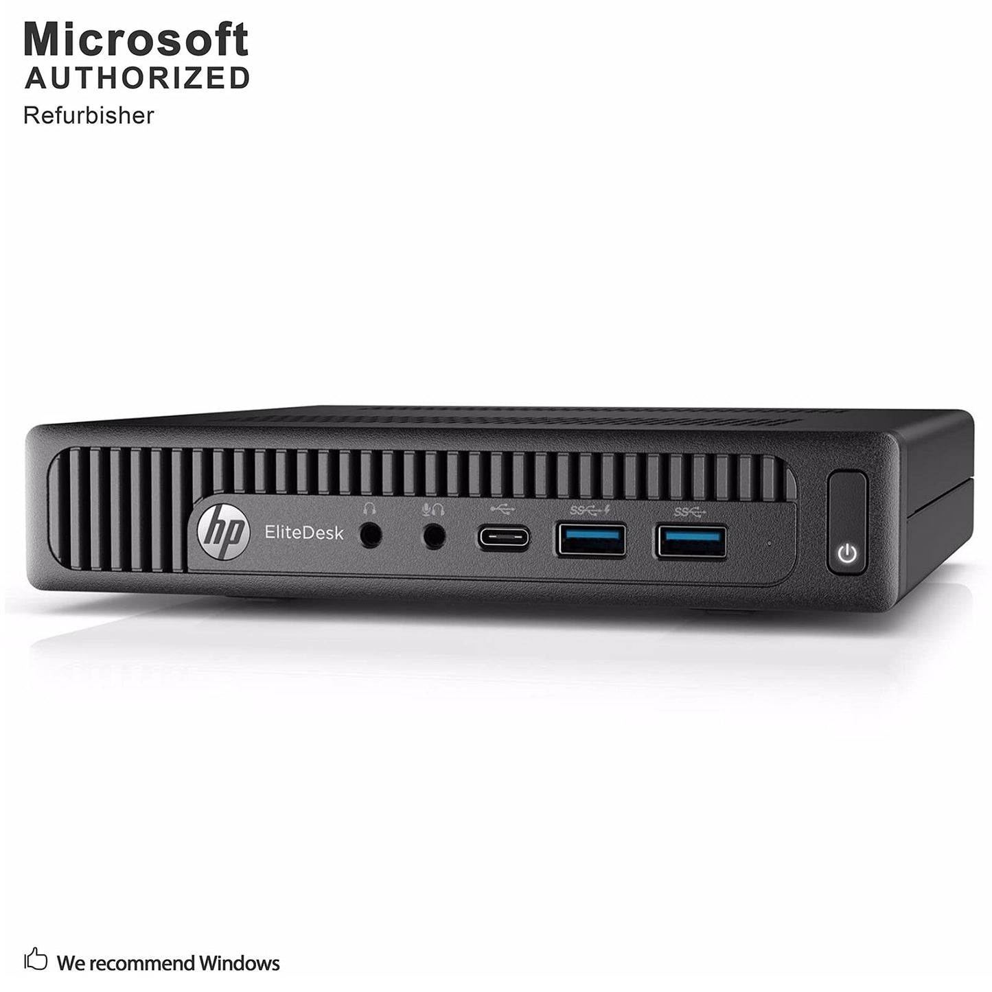 EliteDesk 800 G2 Desktop Mini Business PC, Intel Quad-Core i5-6500T up to 3.1G,16G DDR4,240G SSD,VGA,DP,Win 10 Pro 64 bit-Multi-Language Support English/Spanish (Renewed)