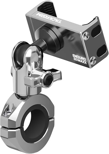 All-Metal Motorcycle Phone Mount with Clamp