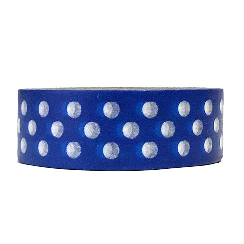 Decorative Washi Masking Tape with Blue Dots