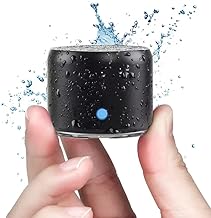 Compact waterproof Bluetooth speaker for travel and shower