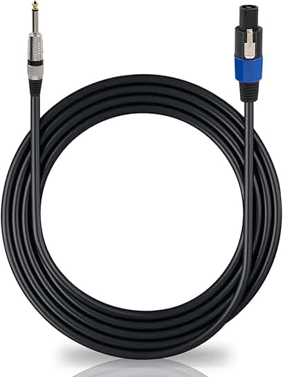 50 ft 1/4" to Speakon speaker cable