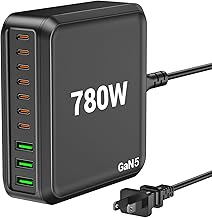 780W 10-Port USB C Fast Charger Station