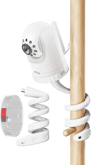 Baby Monitor Mount with Flexible Gooseneck Arm for Crib