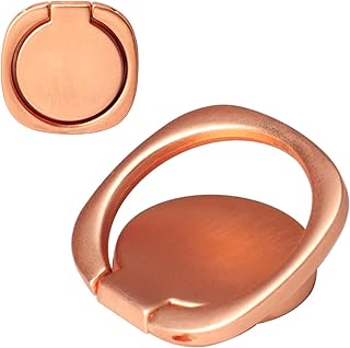Two Matte Rounded Edges Phone Ring Holders with 360° Rotation