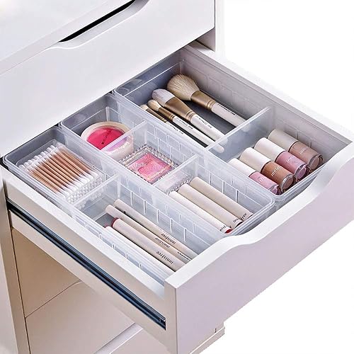 Adjustable Desk Drawer Organizer Set of 4