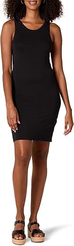 Women's Slim-Fit Lightweight Jersey Tank Dress