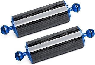Blue 8-inch Carbon Fiber Underwater Float Arm (2 Pack)
