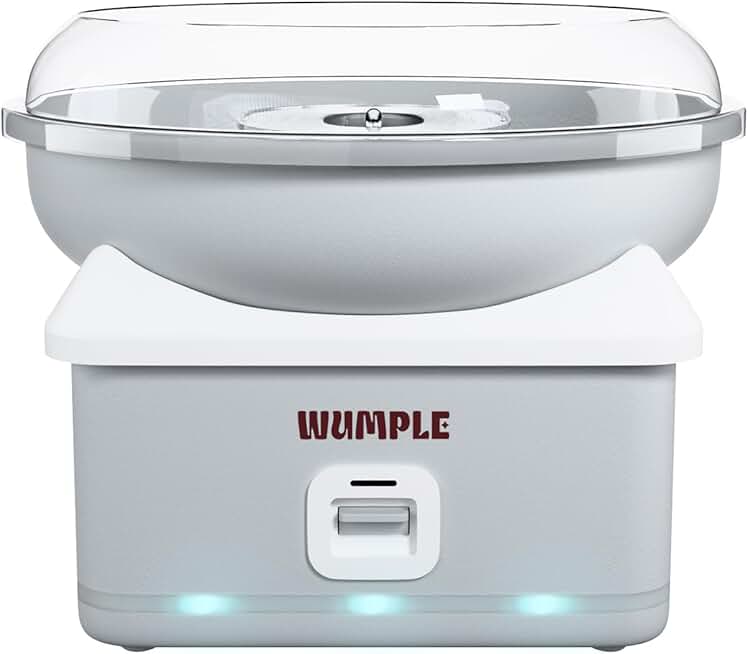 Cotton Candy Machine with LED Lights and Lidded Bowl