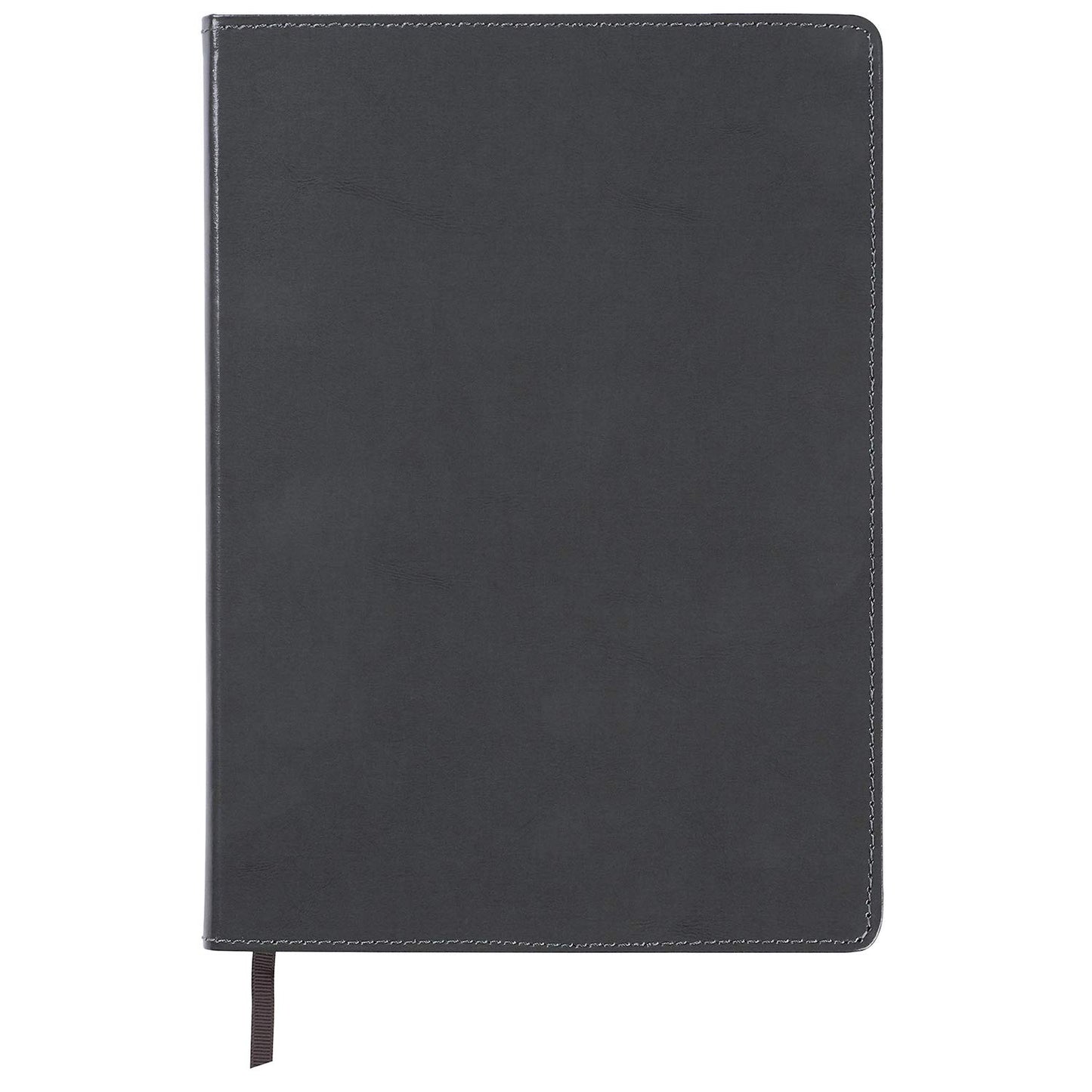 Large Charcoal Gray Leather Journal, 192 Pages