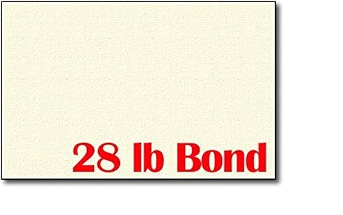 Cream Linen Paper, 28 lb, 5.5 x 8.5 inches, 250 sheets