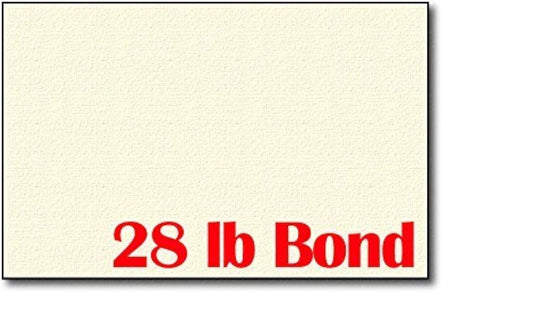 Cream Linen Paper, 28 lb, 5.5 x 8.5 inches, 250 sheets