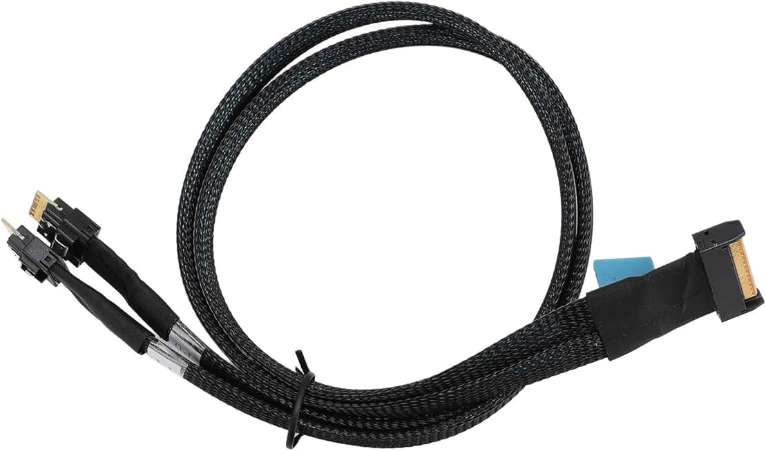 8I to 2 Ports SFF 8654 Adapter Cable, 50cm
