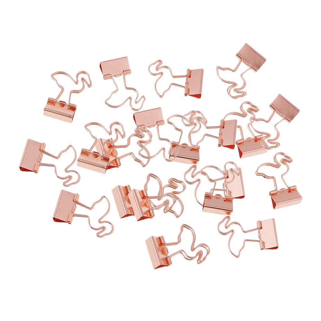 20 Flamingo Paper Clips for Office and School
